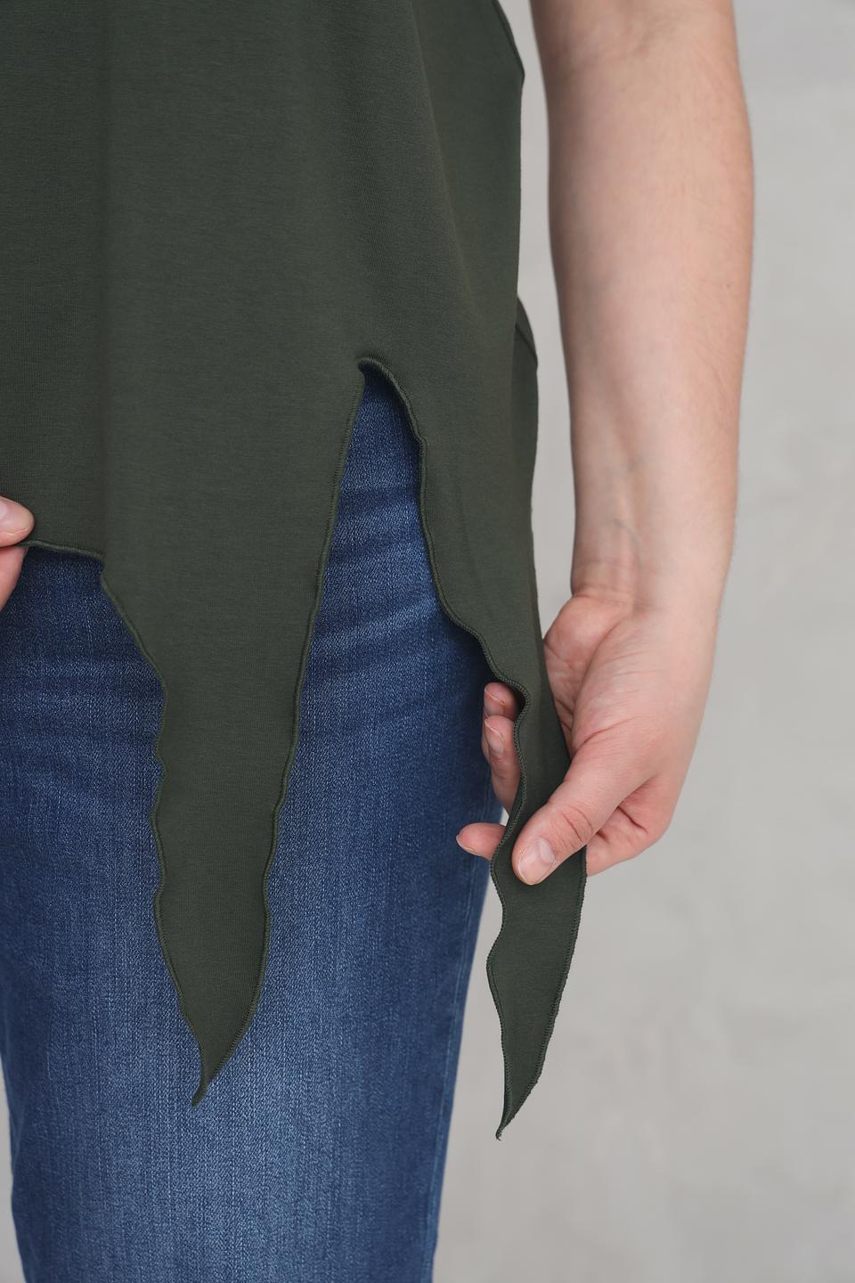 Футболка Via Appia с завязкой хаки