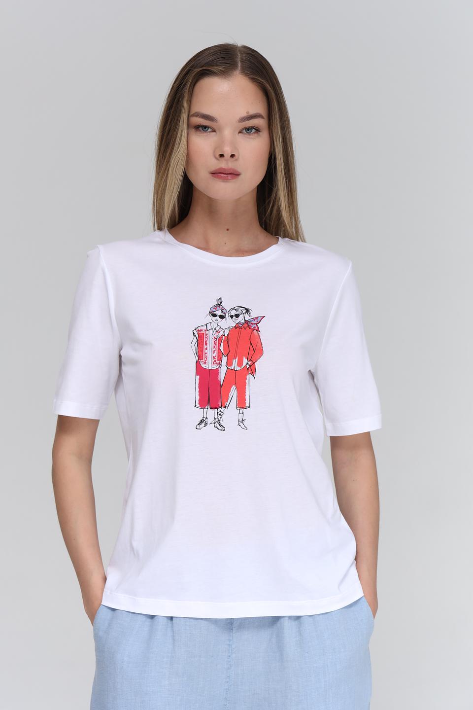 Футболка Maerz с принтом