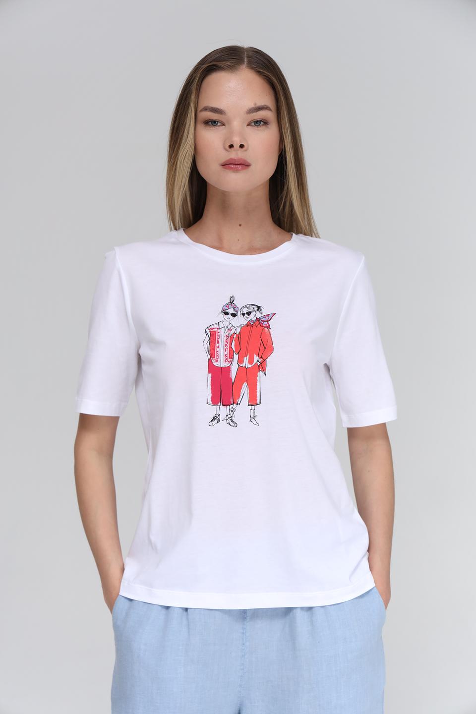 Футболка Maerz с принтом