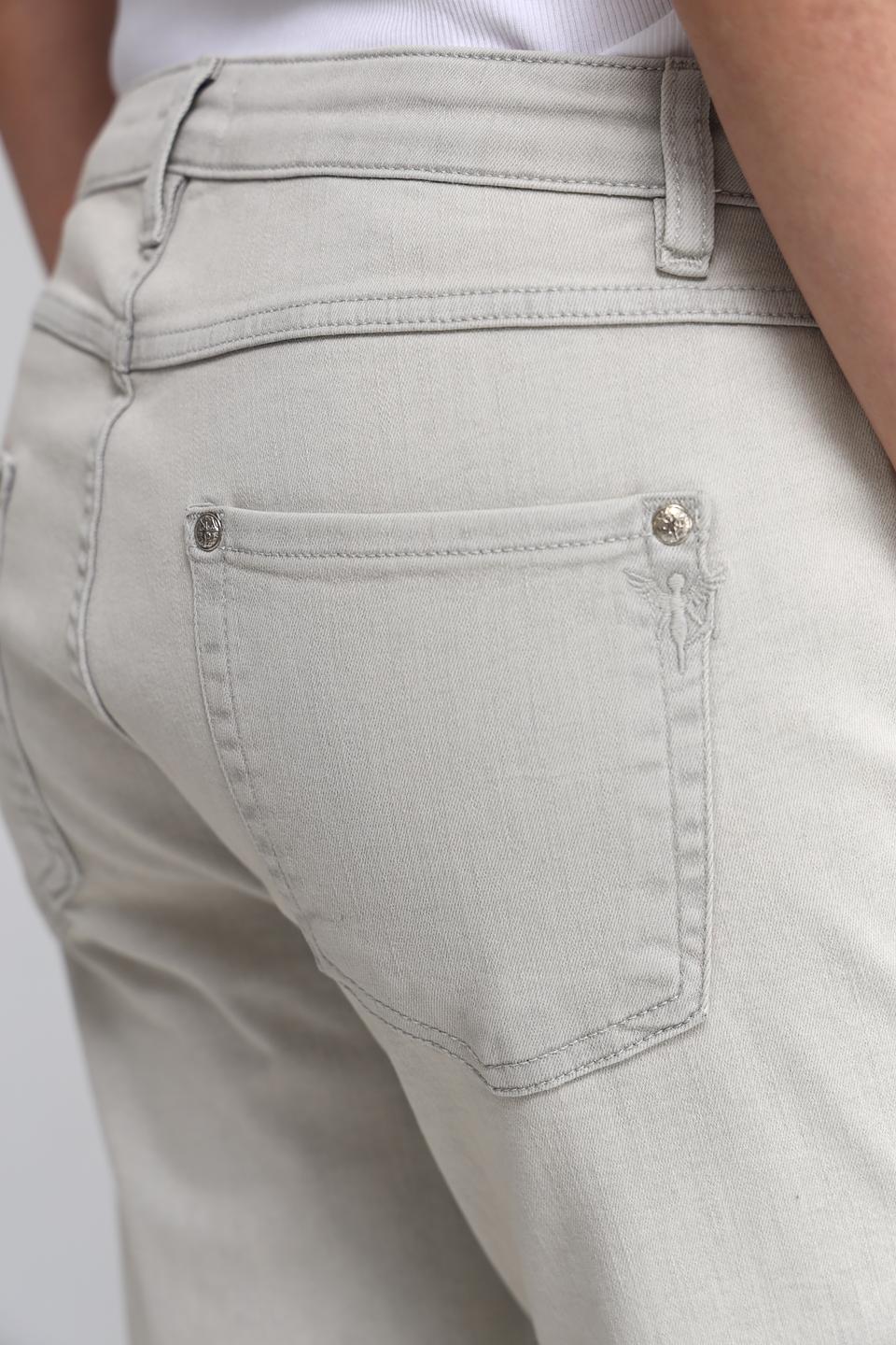 Брюки Monari с вышивкой бежевые