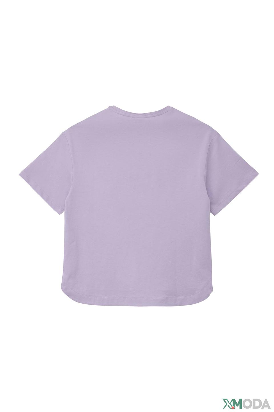 Футболка s.Oliver лавандовая с принтом