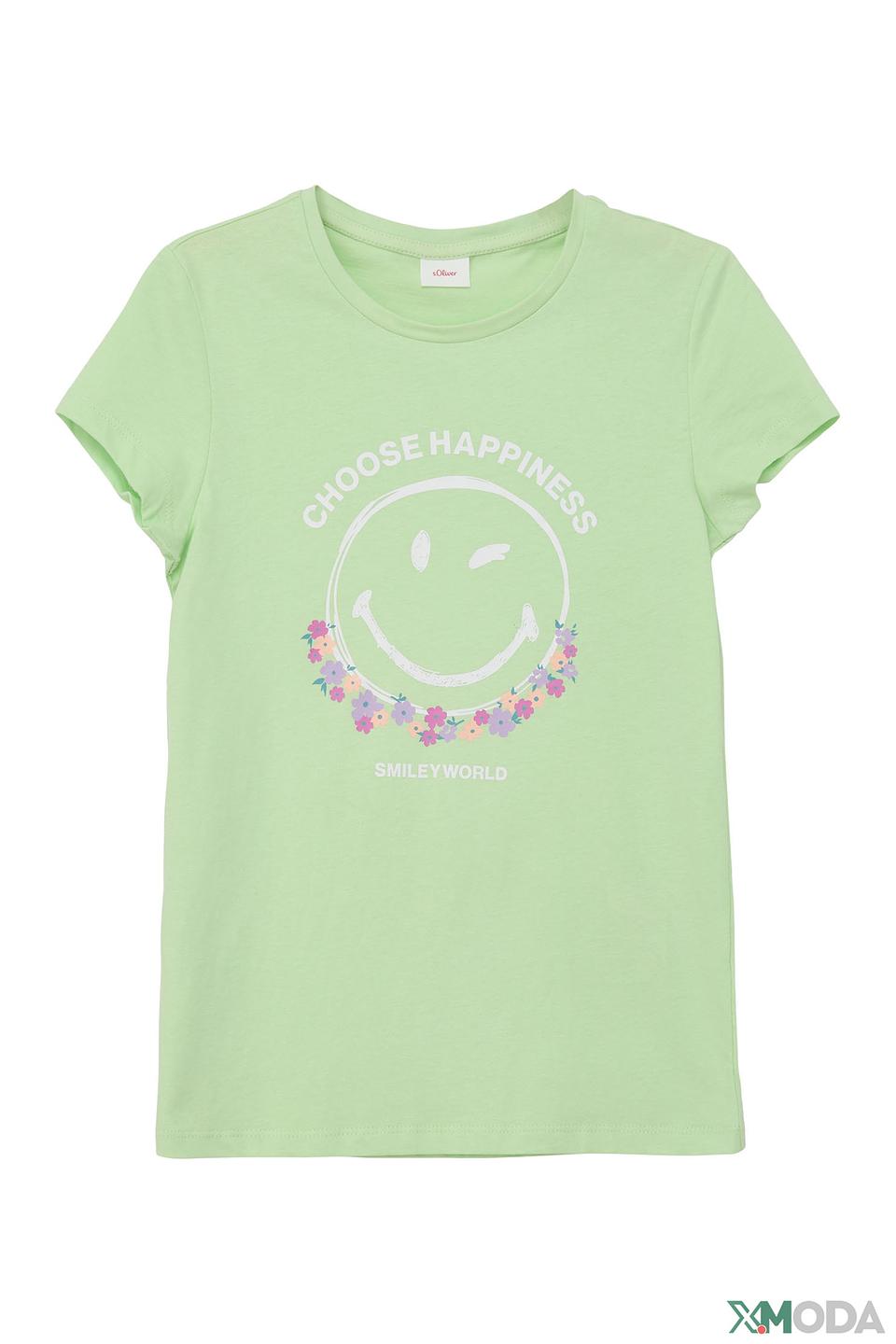 Футболка s.Oliver с принтом лайм