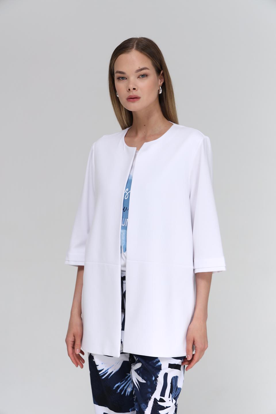 Жакет Margittes белый приталенный
