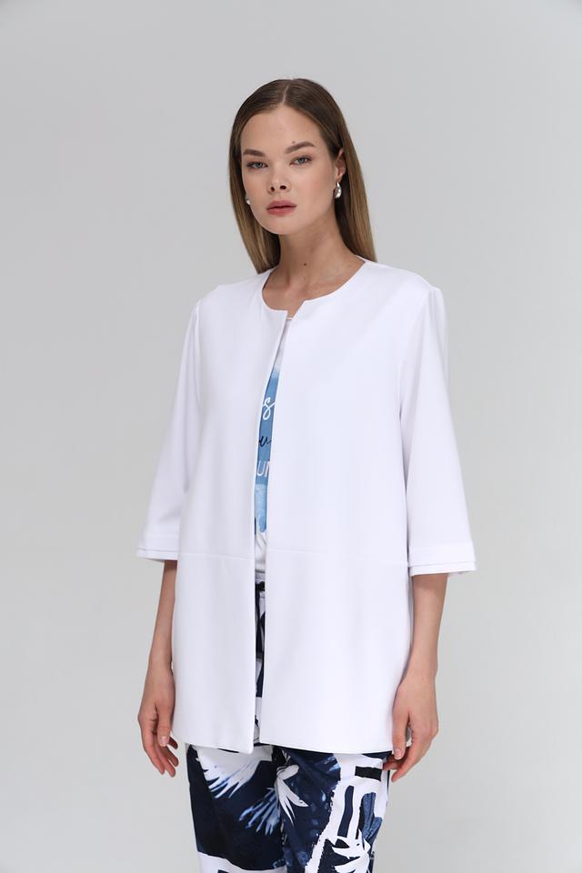 Жакет Margittes белый приталенный