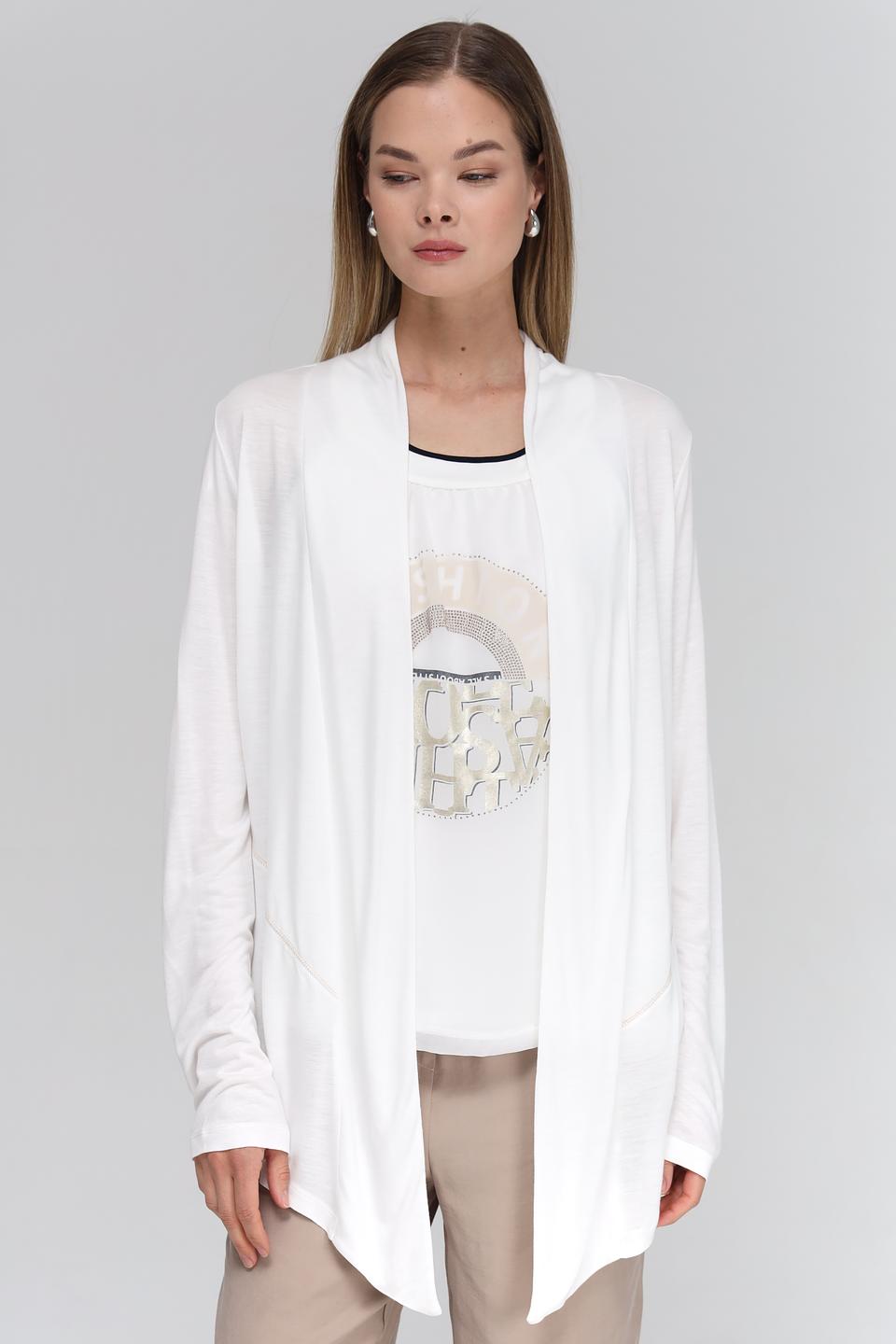 Жакет Tuzzi белый с принтом