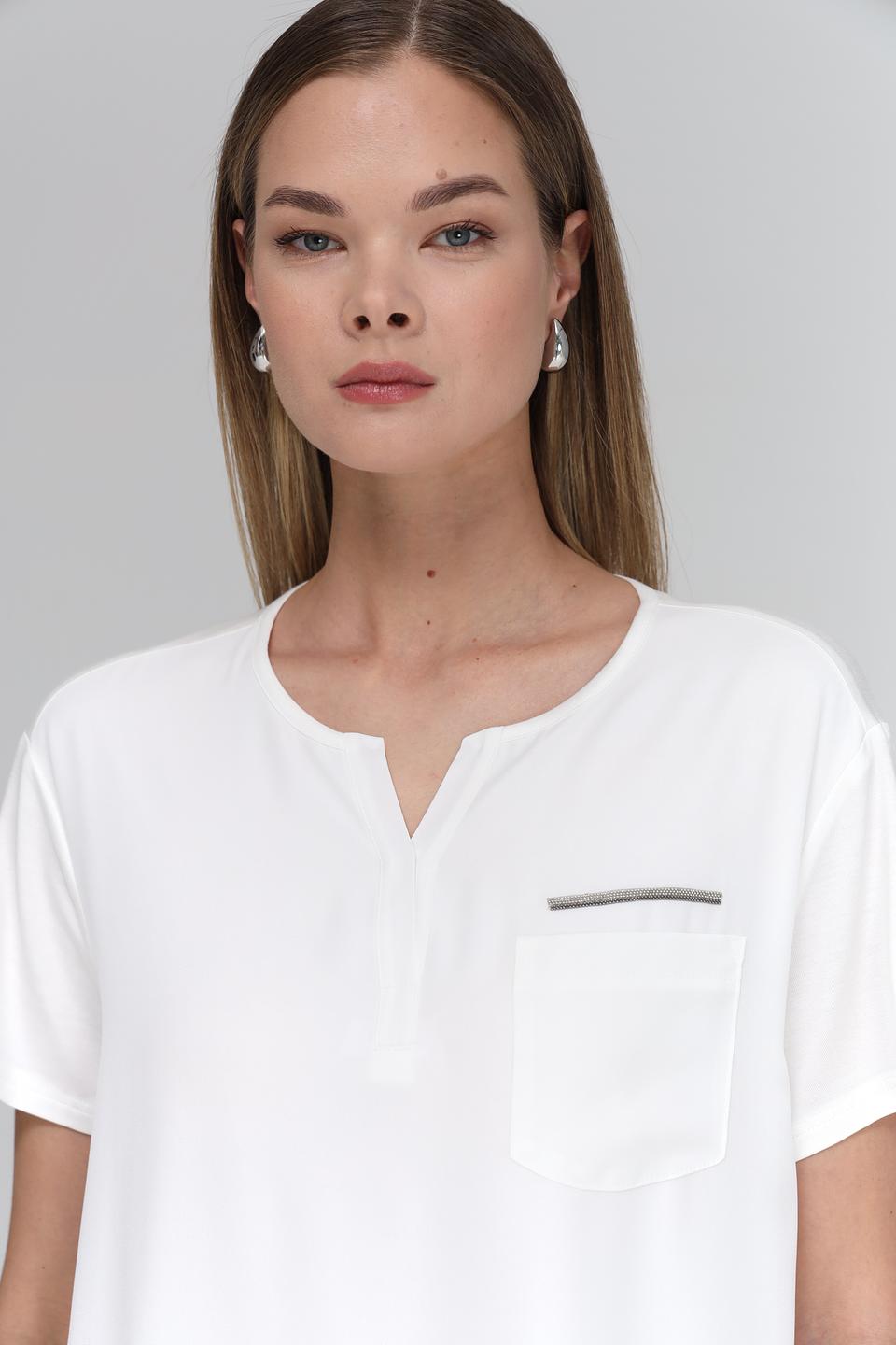 Блуза Tuzzi с карманом белый