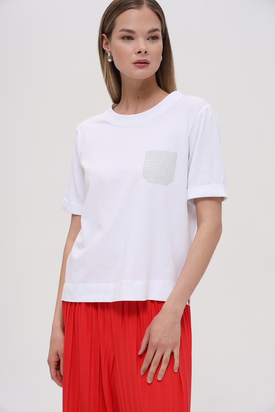 Футболка Bianca с декором