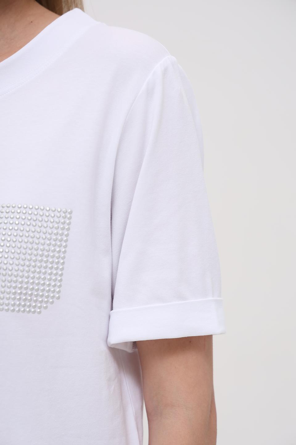 Футболка Bianca с декором