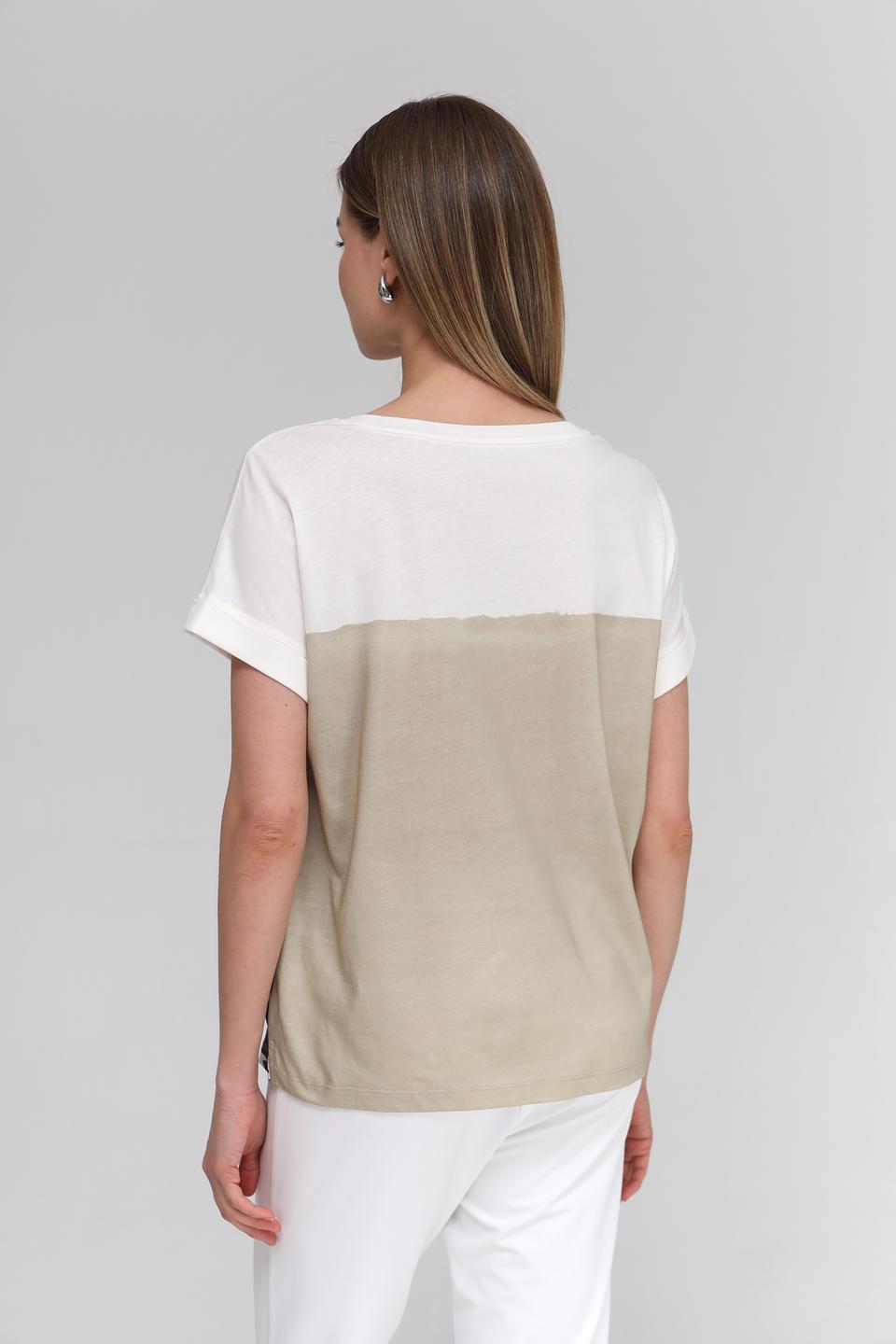 Футболка Lecomte с тропическим принтом