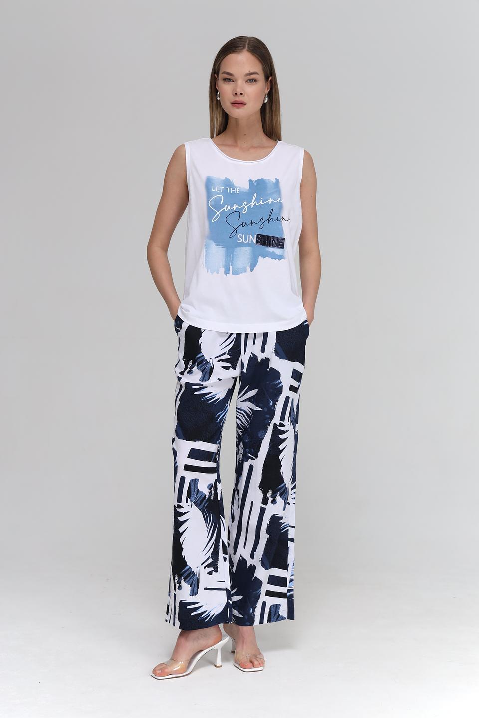 Брюки Lecomte с принтом