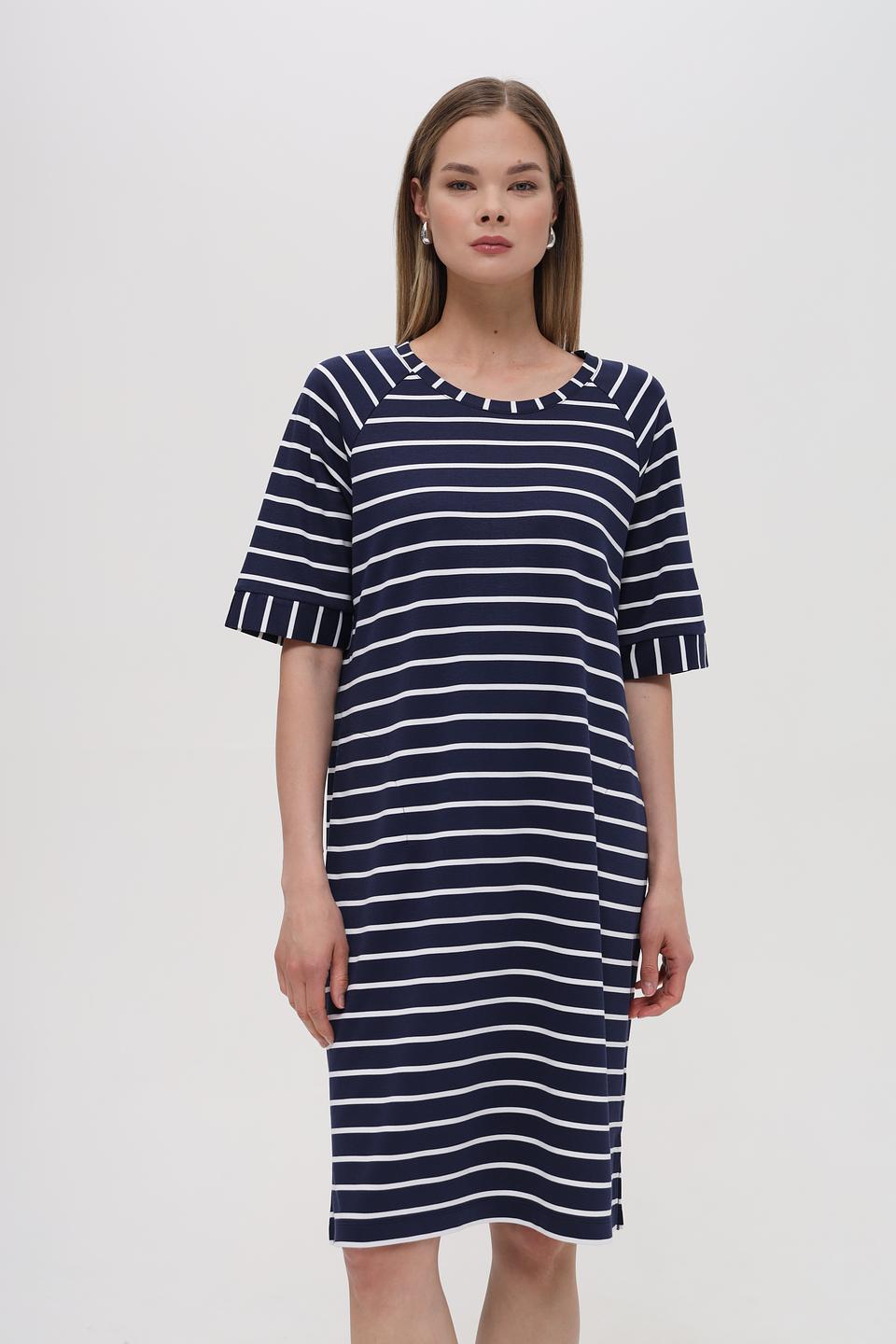 Платье Lecomte в полоску