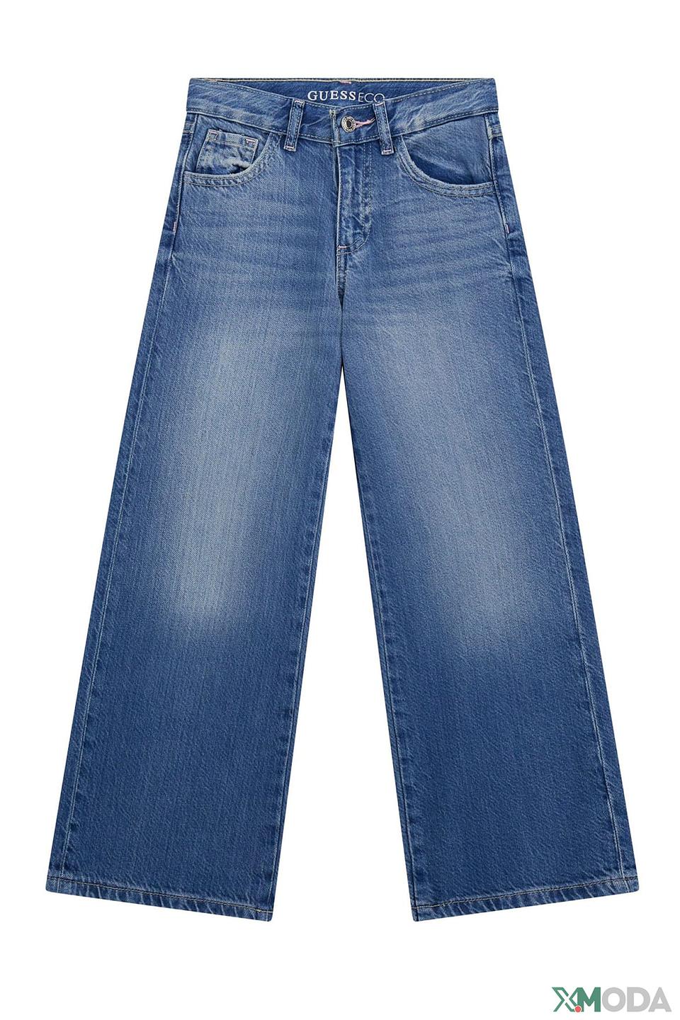 Джинсы Guess для девочки, широкие