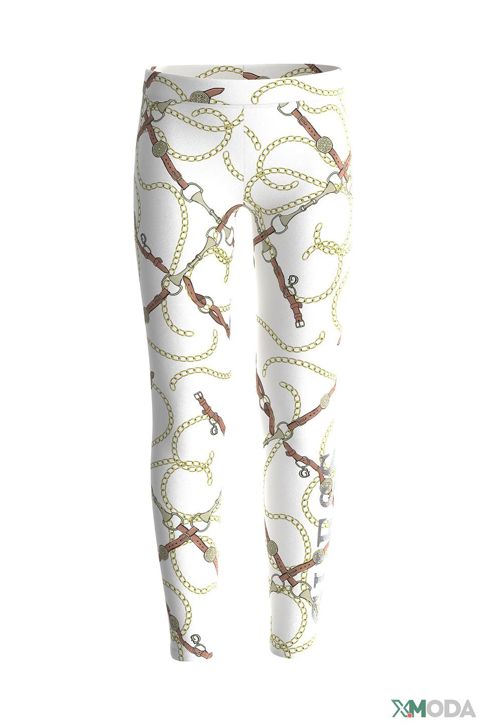 Джинсы Guess с принтом цепей