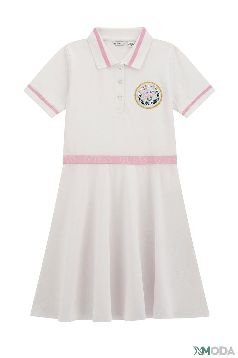 Платье Guess поло белое