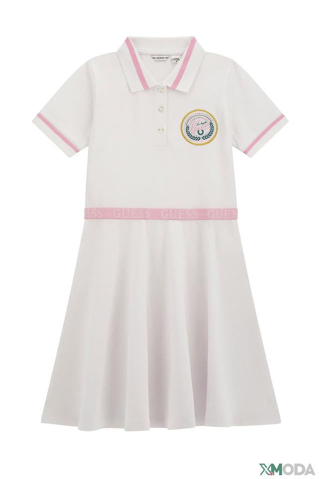 Платье Guess поло белое