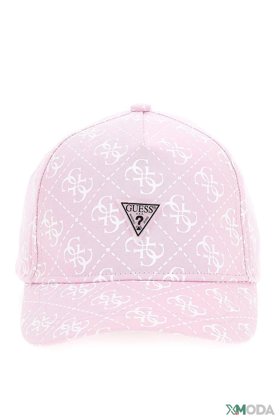 Кепка Guess логотип розовый