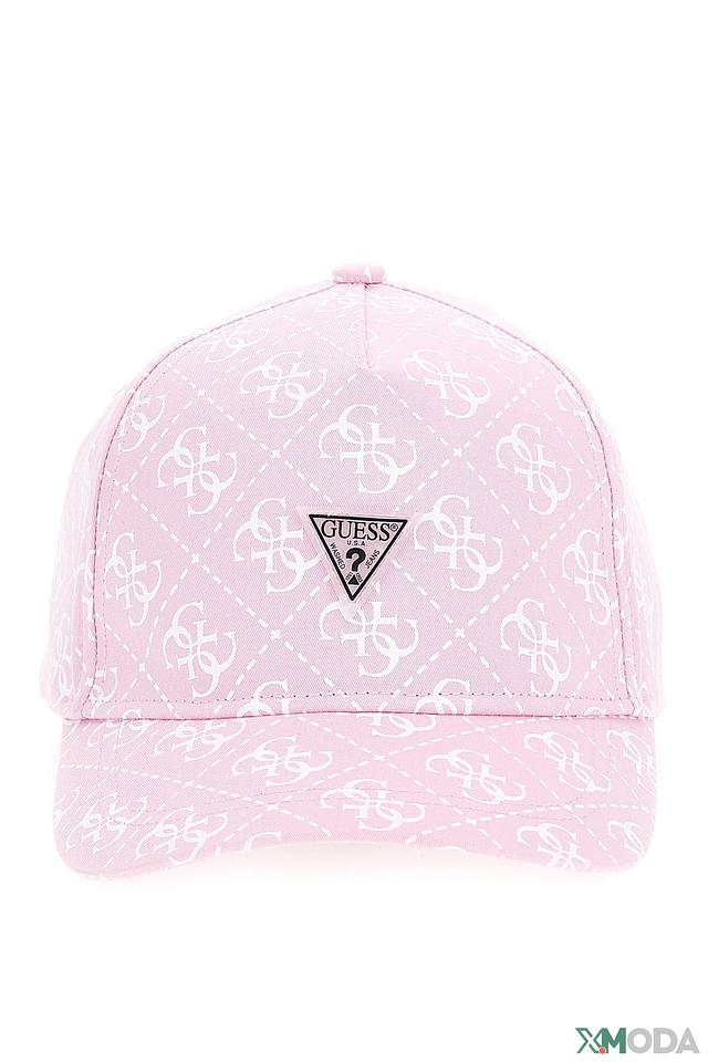 Кепка Guess с логотипом розовый