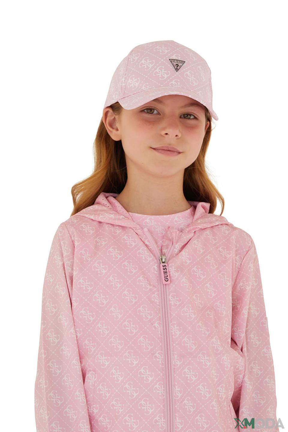 Кепка Guess с логотипом розовый