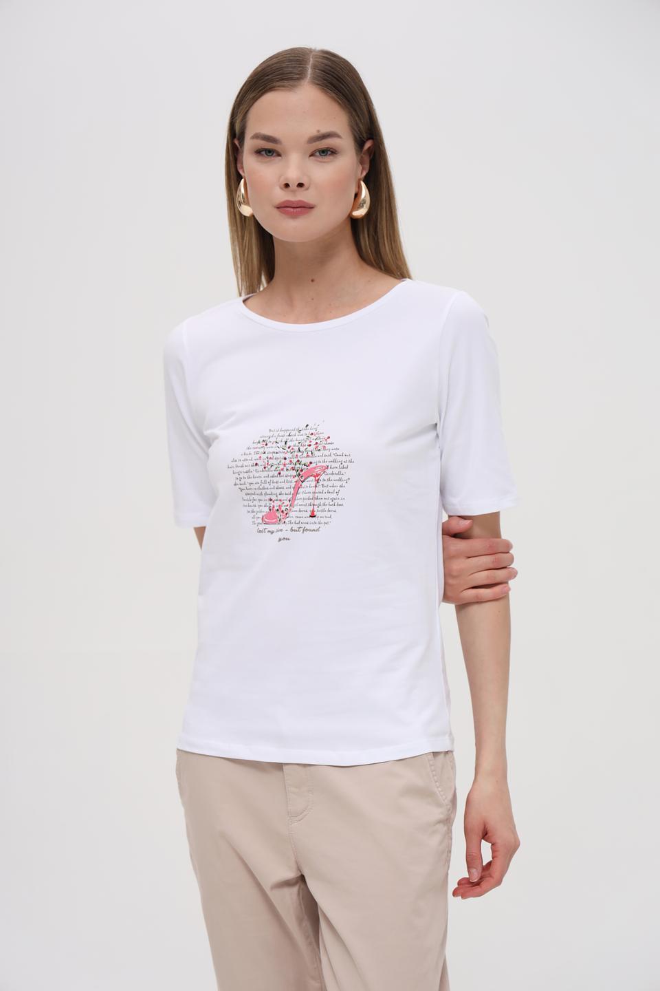 Футболка More and More с принтом