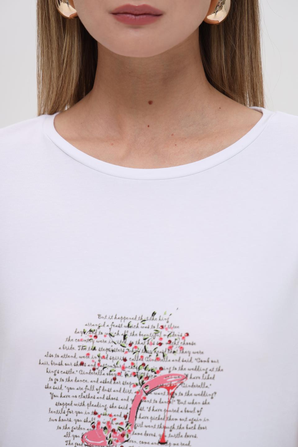 Футболка More and More с принтом