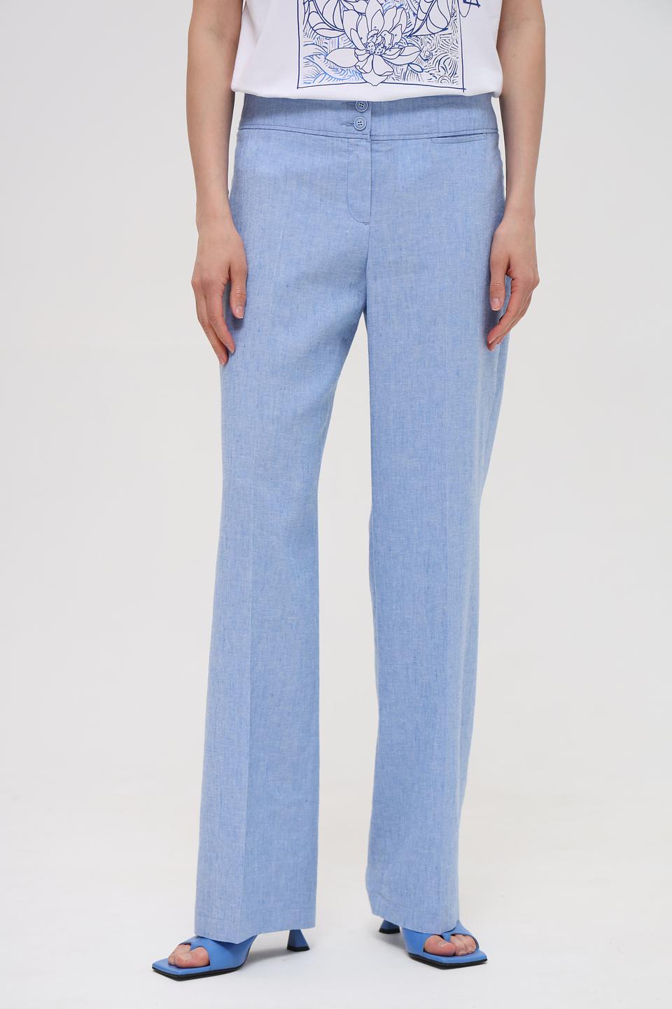 Брюки классические Bianca голубые