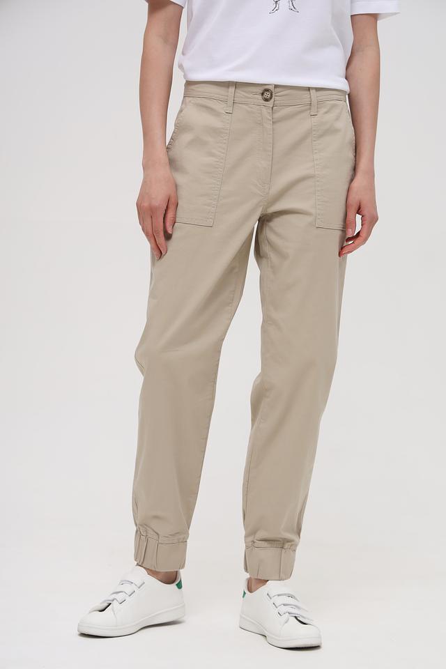 Брюки Lecomte бежевые с карманами