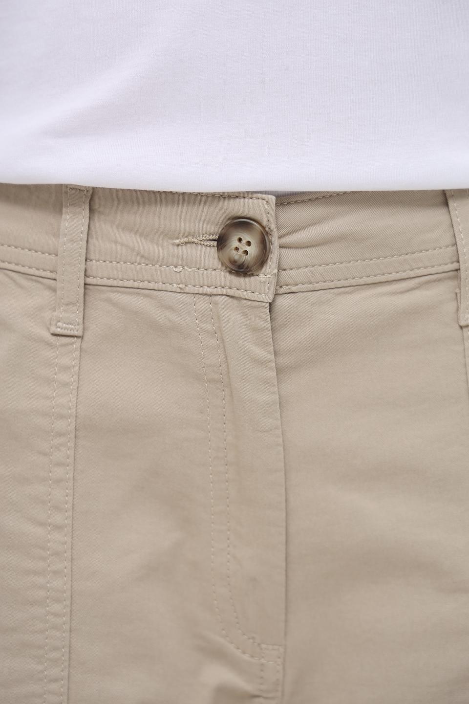 Брюки Lecomte бежевые с карманами