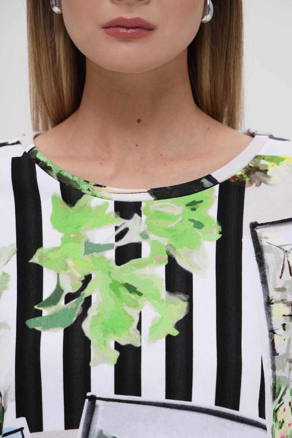 Пуловер Monari с принтом "Париж"