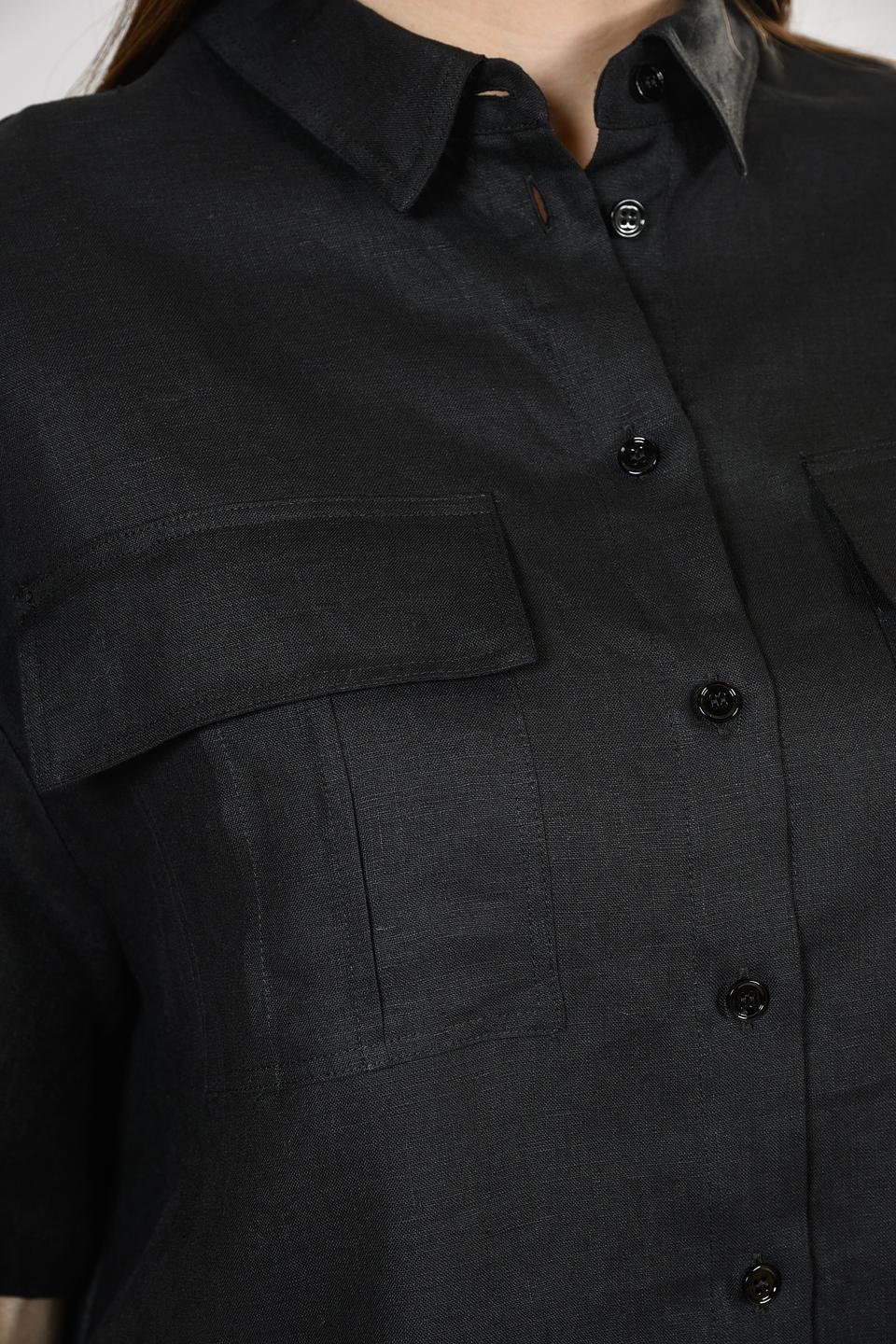 Блуза Giorgio Grati чёрная с карманами