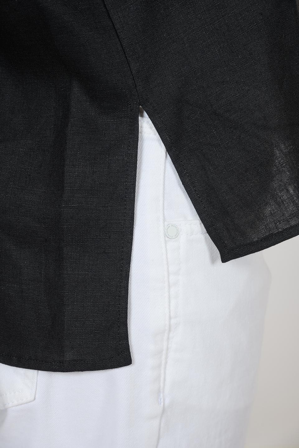 Блуза Giorgio Grati чёрная с карманами