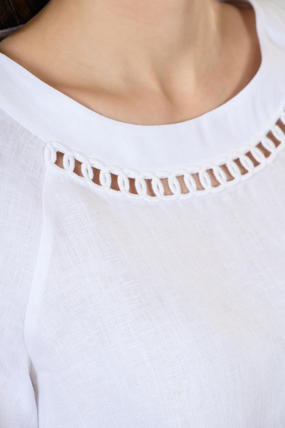 Блуза Giorgio Grati женская белая с вышивкой