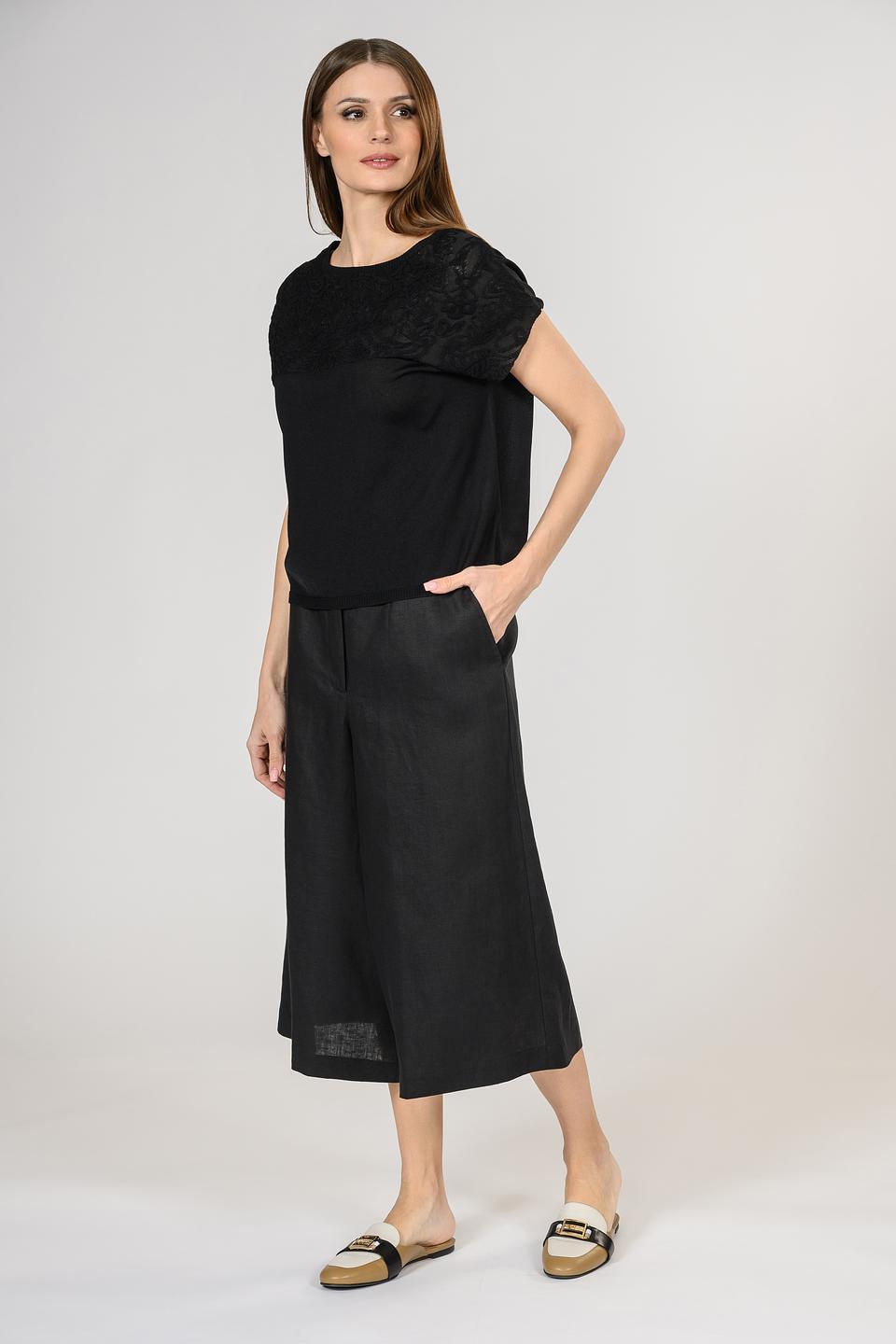 Брюки кюлоты Giorgio Grati чёрные