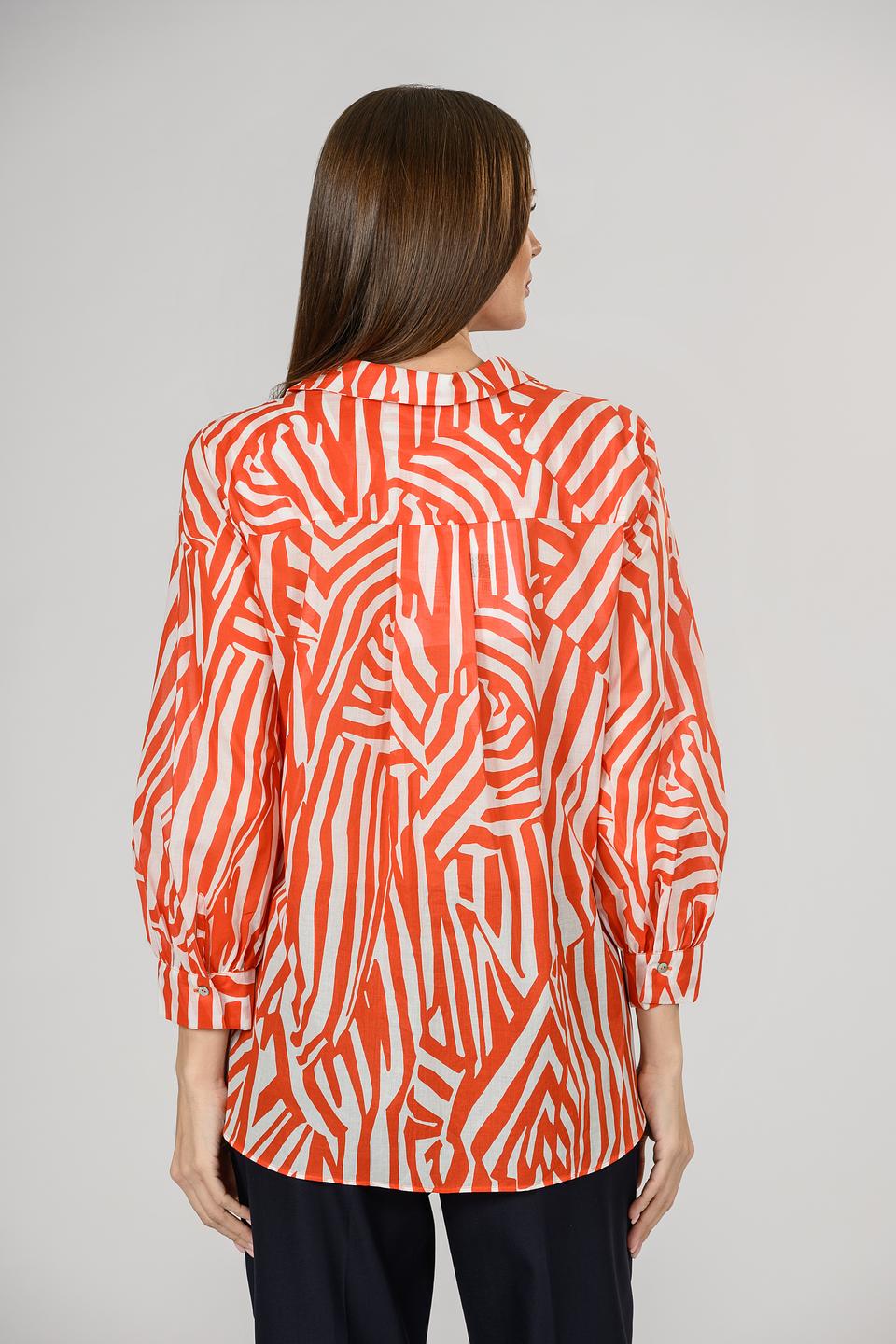 Рубашка i Blues в полоску оранжевый