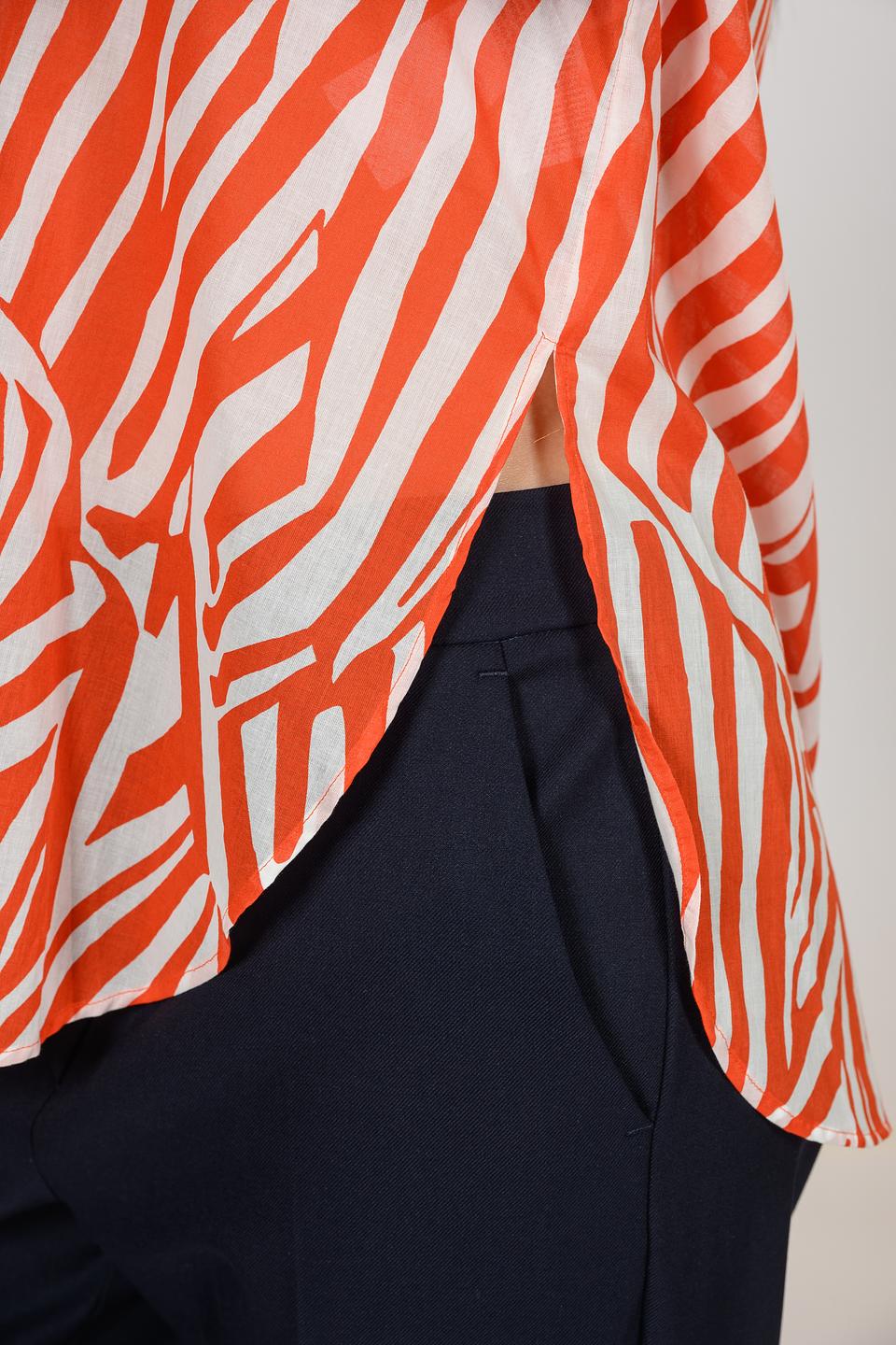 Рубашка i Blues в полоску оранжевый