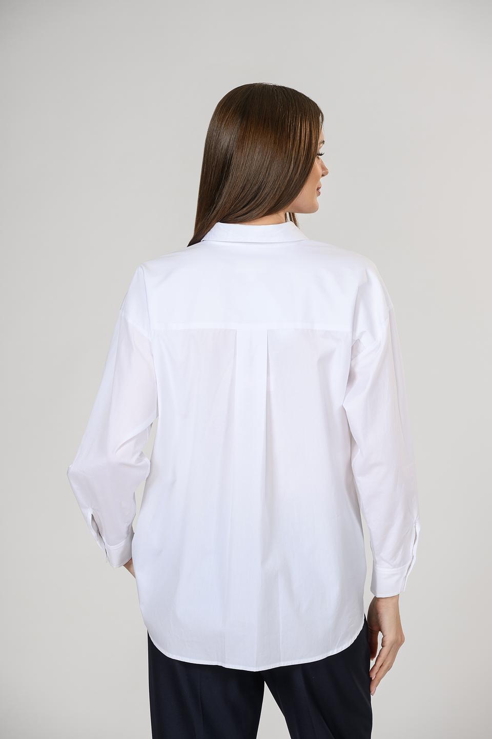 Рубашка i Blues женская белая с принтом