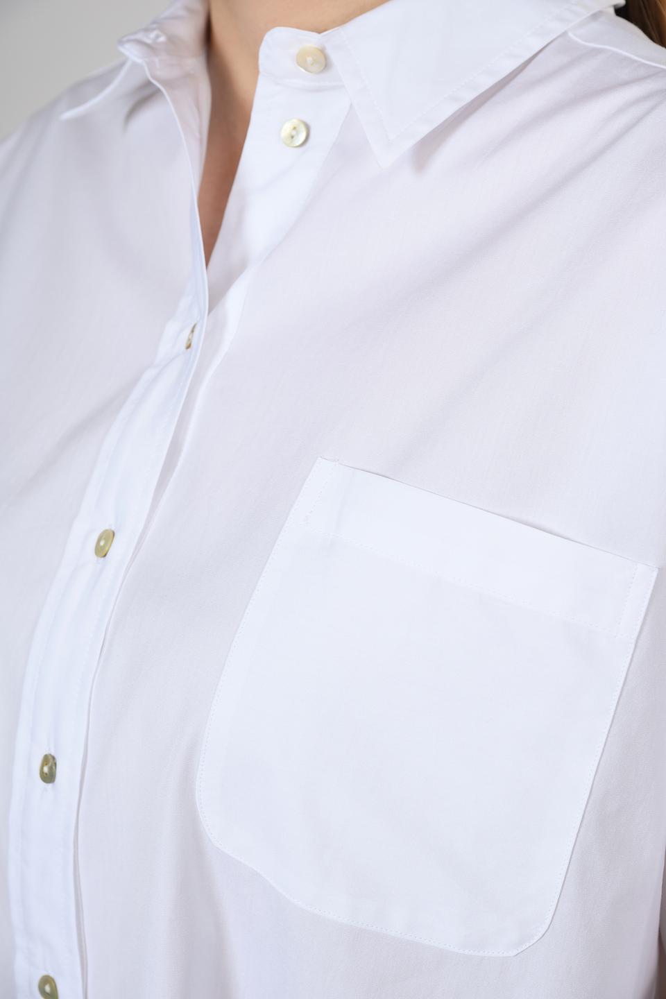 Рубашка i Blues женская белая с принтом