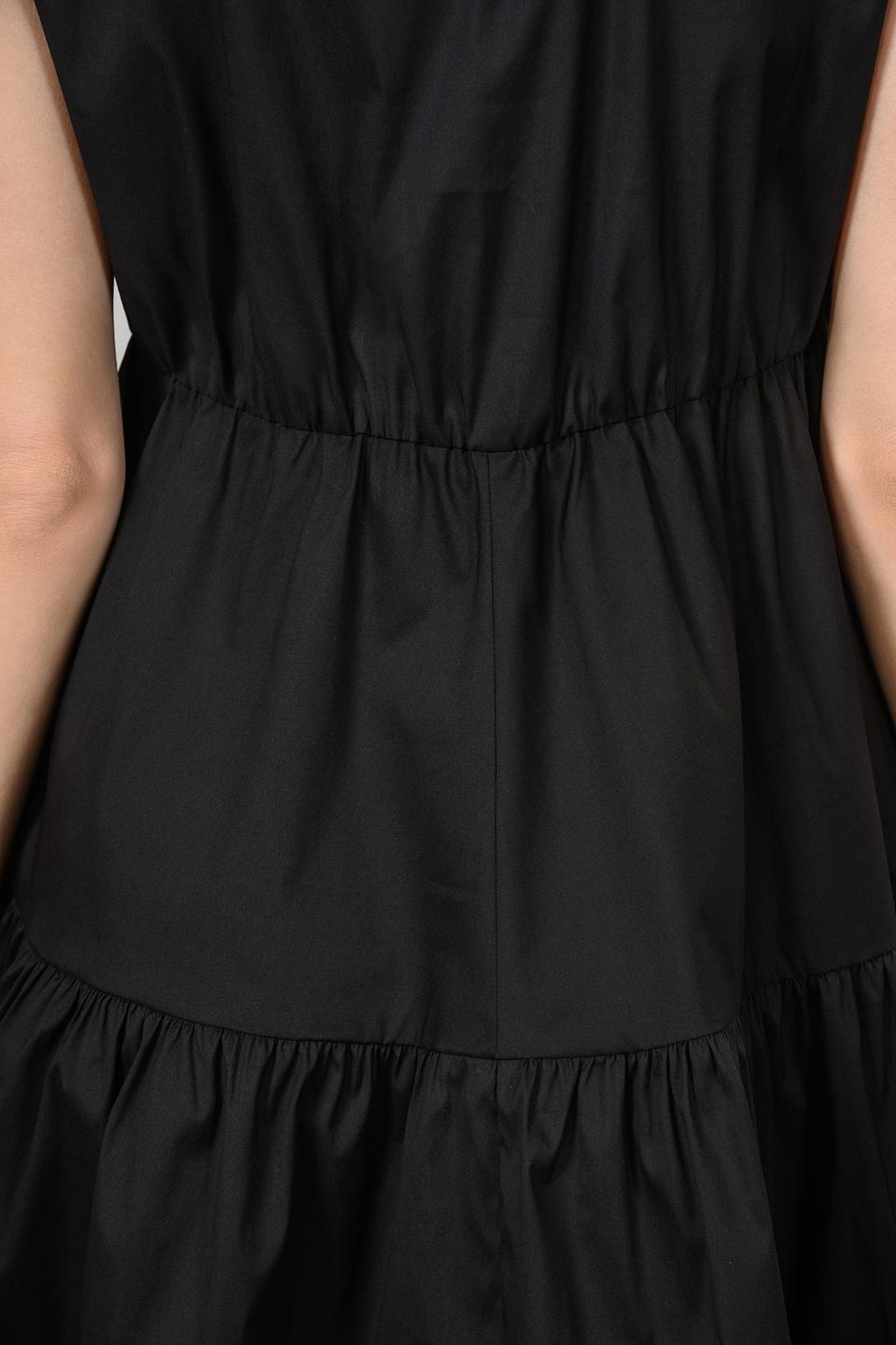 Платье i Blues чёрное с оборками