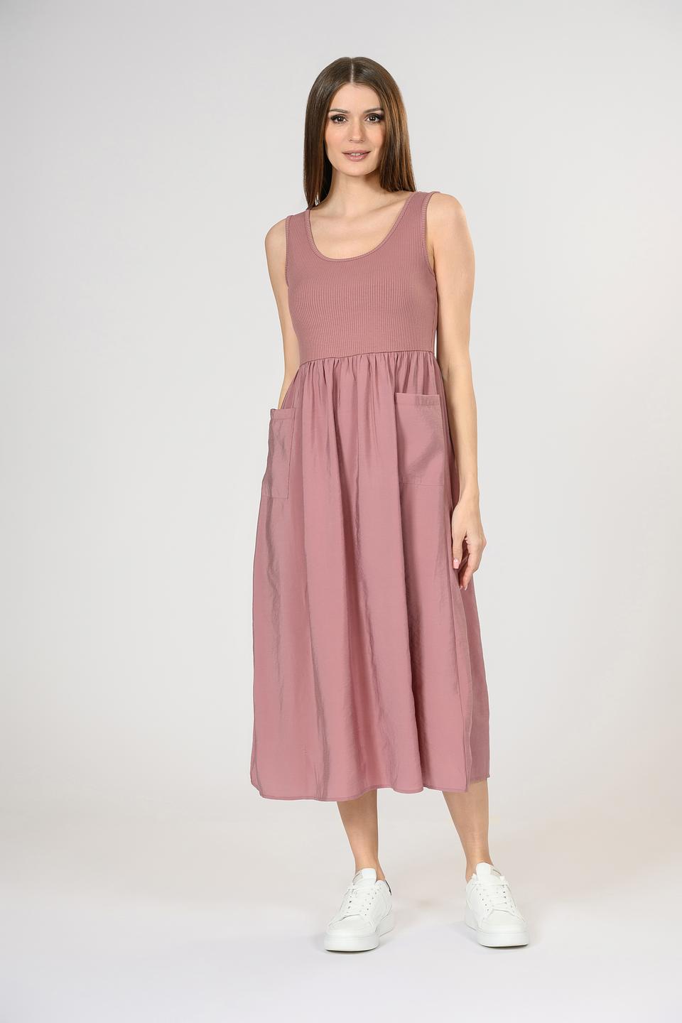 Платье Rich and Royal пыльно-розовое