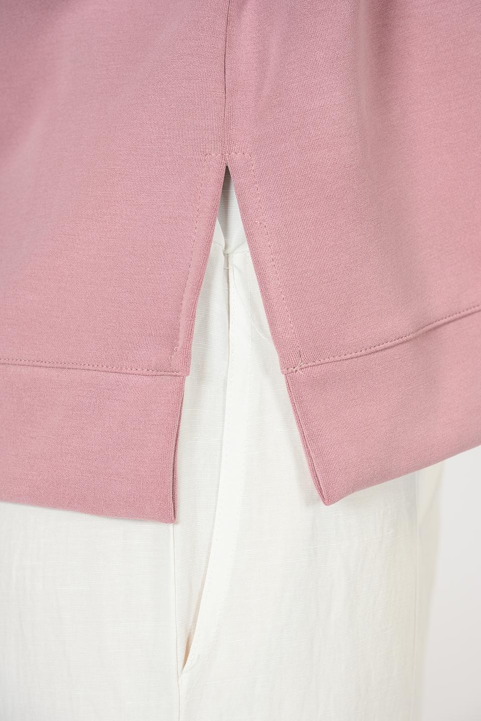 Пуловер Rich and Royal с коротким рукавом пудровый