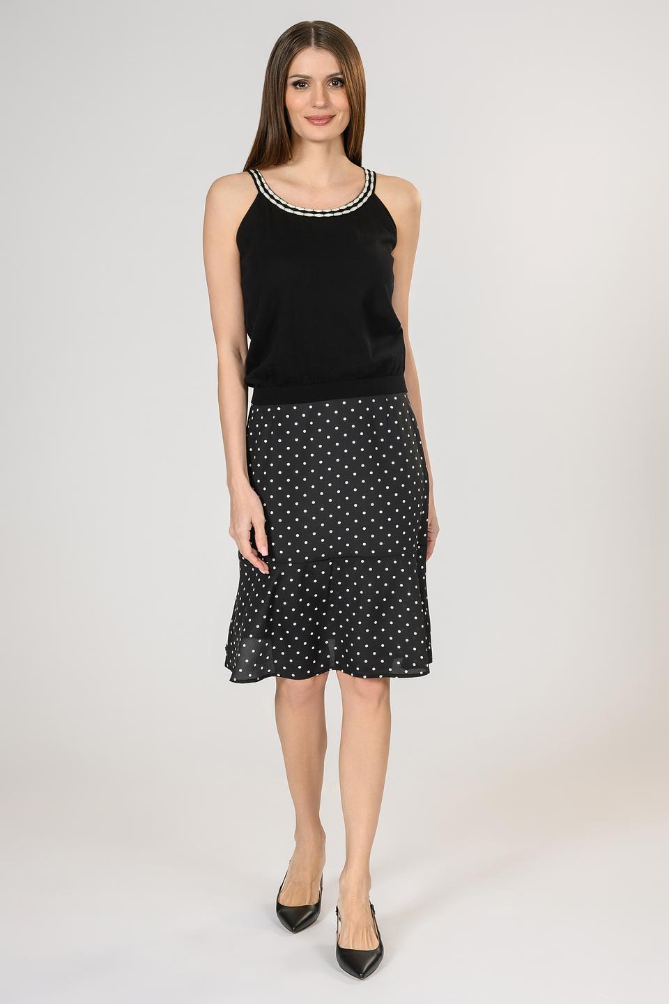 Топ Giorgio Grati женский черный с отделкой