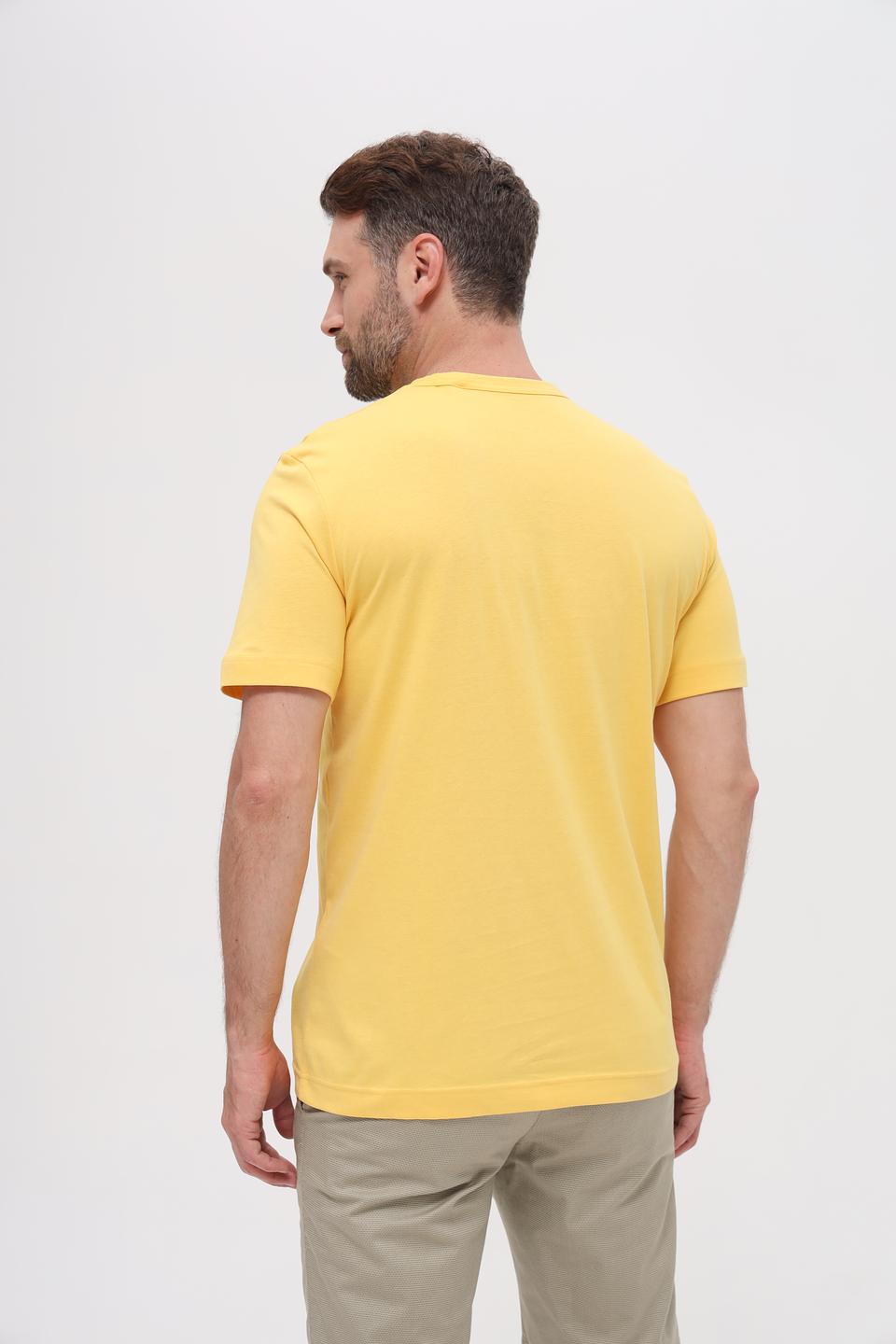 Футболка Tom Tailor с принтом жёлтая