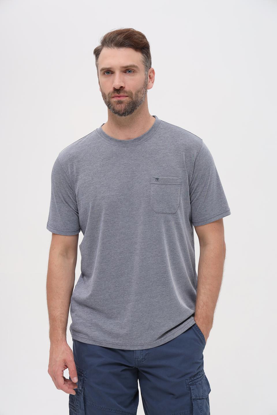 Футболка Casa Moda серая с карманом