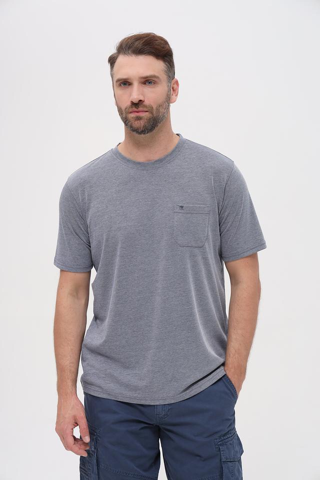 Футболка Casa Moda серая с карманом