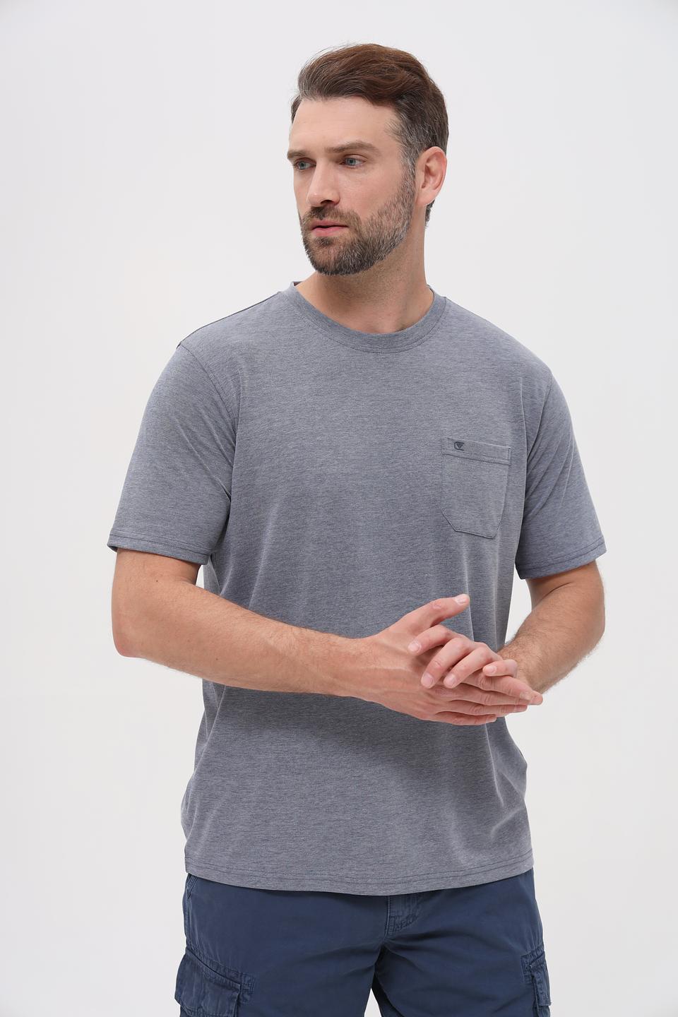 Футболка Casa Moda серая с карманом