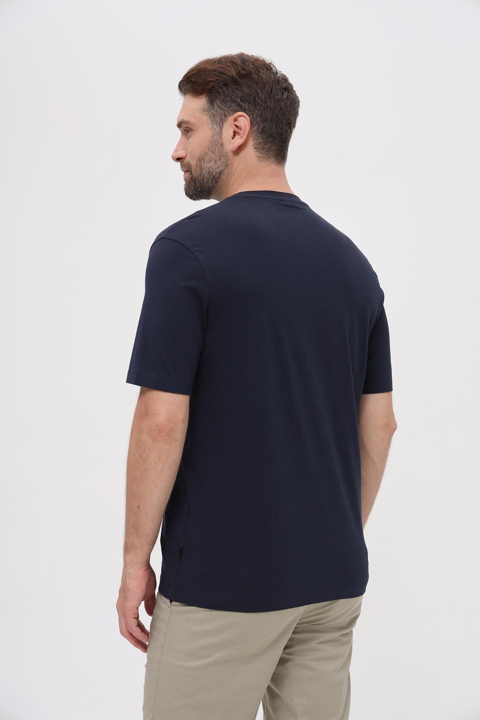 Футболка Bugatti логотип темно-синий