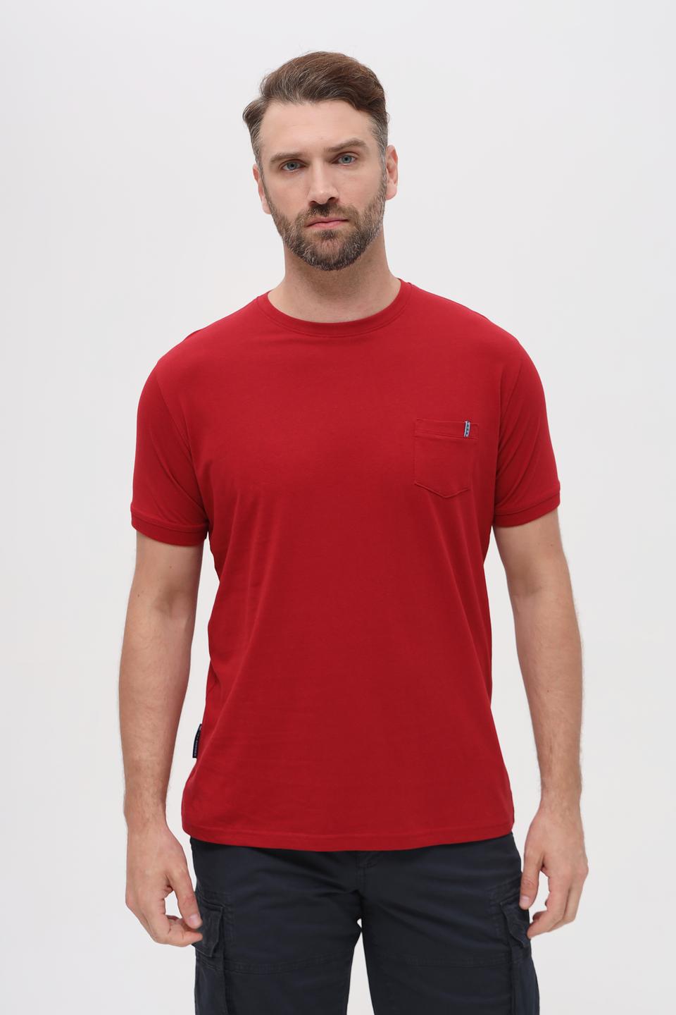 Футболка Sea Barrier с карманом бордовый