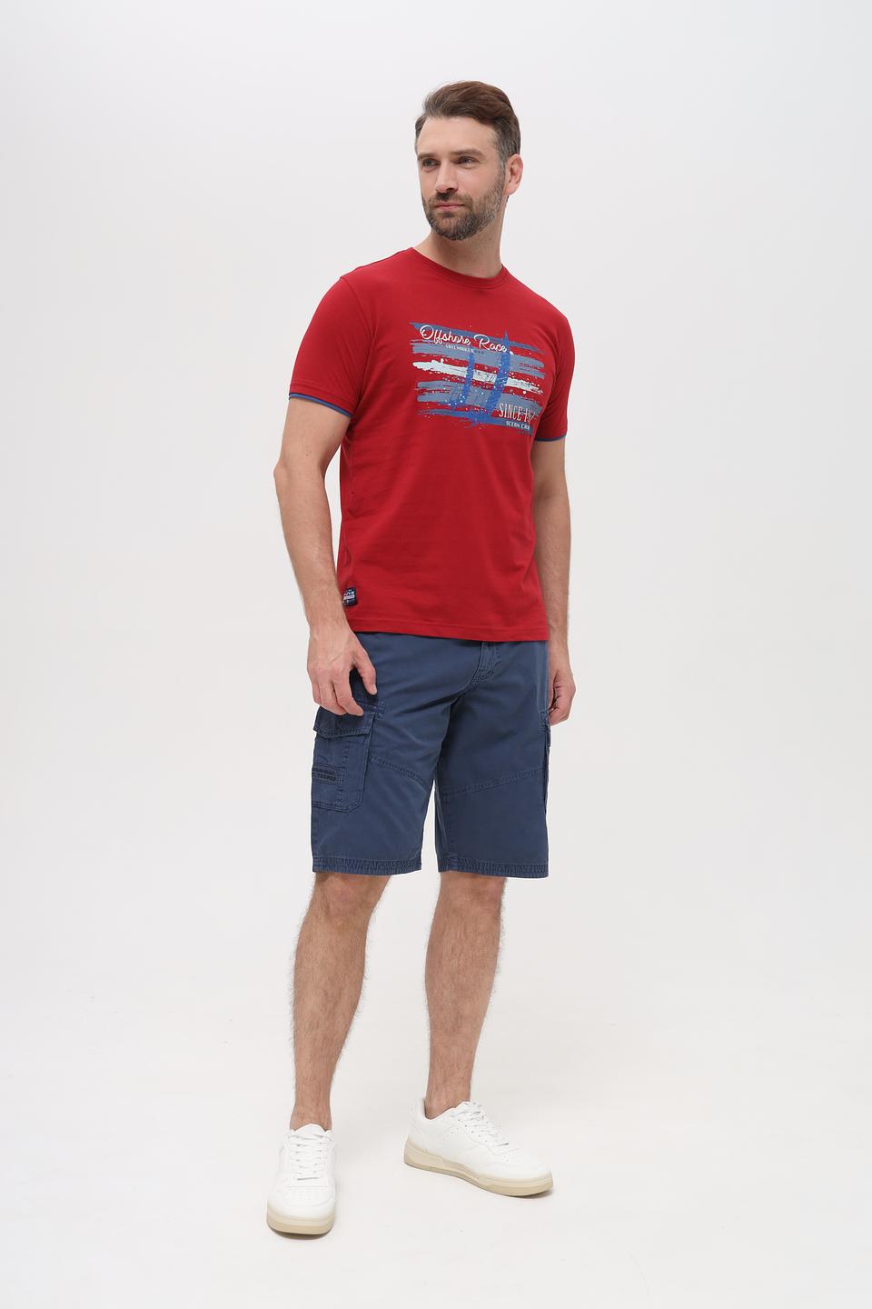 Футболка Sea Barrier с принтом красный