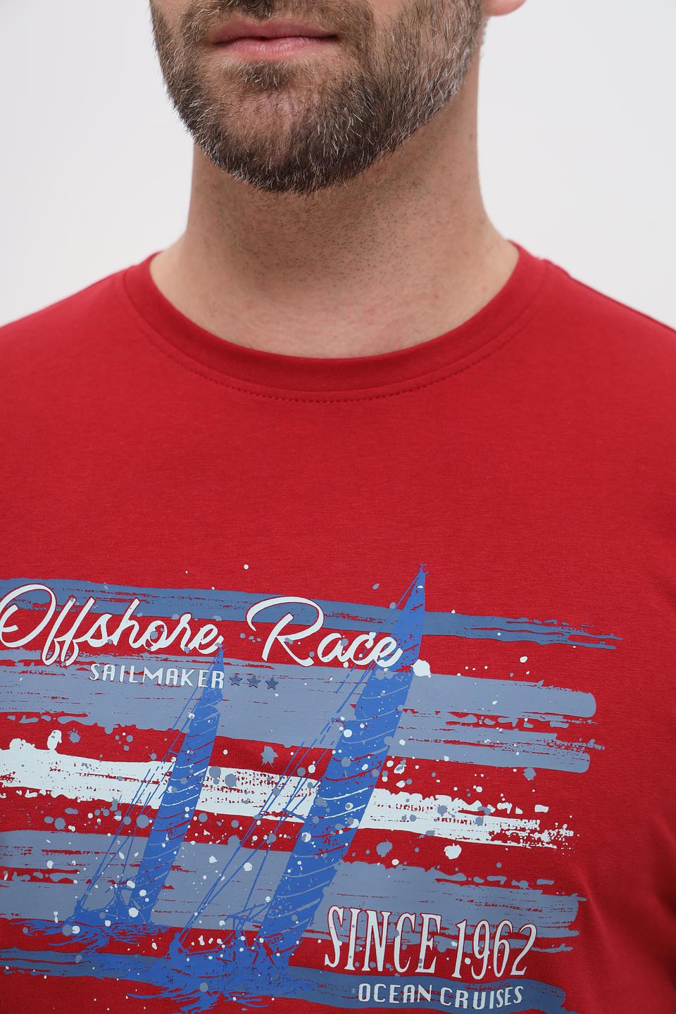 Футболка Sea Barrier с принтом красный