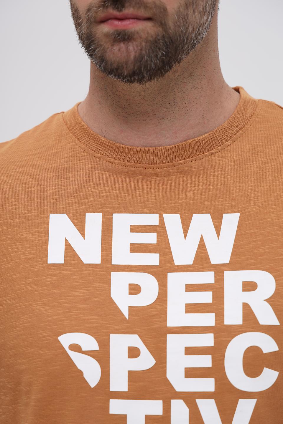 Футболка Basefield с принтом горчичный