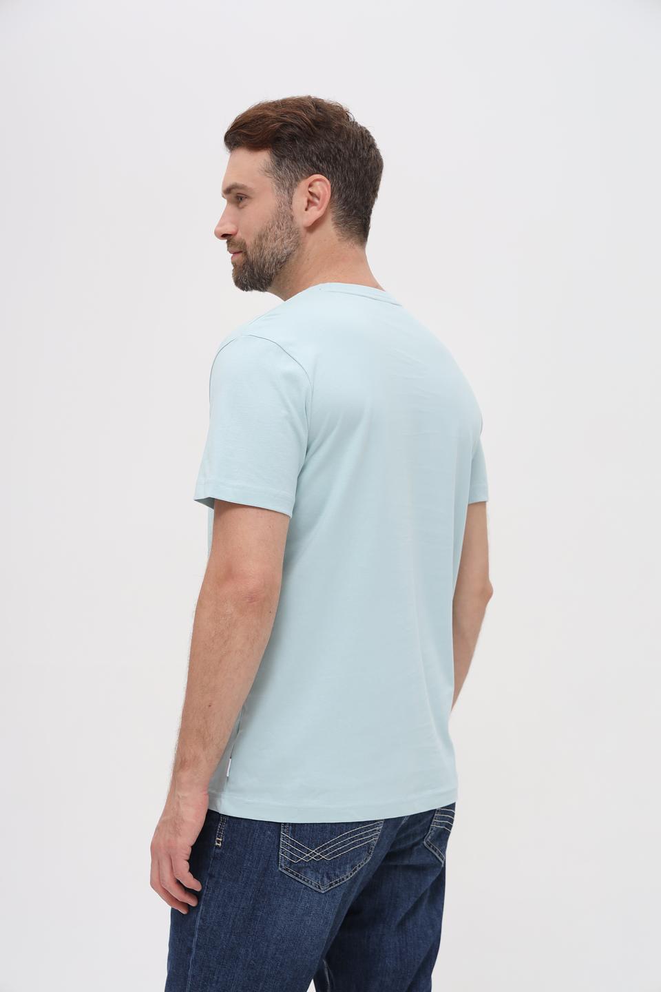 Футболка Basefield мятная с принтом